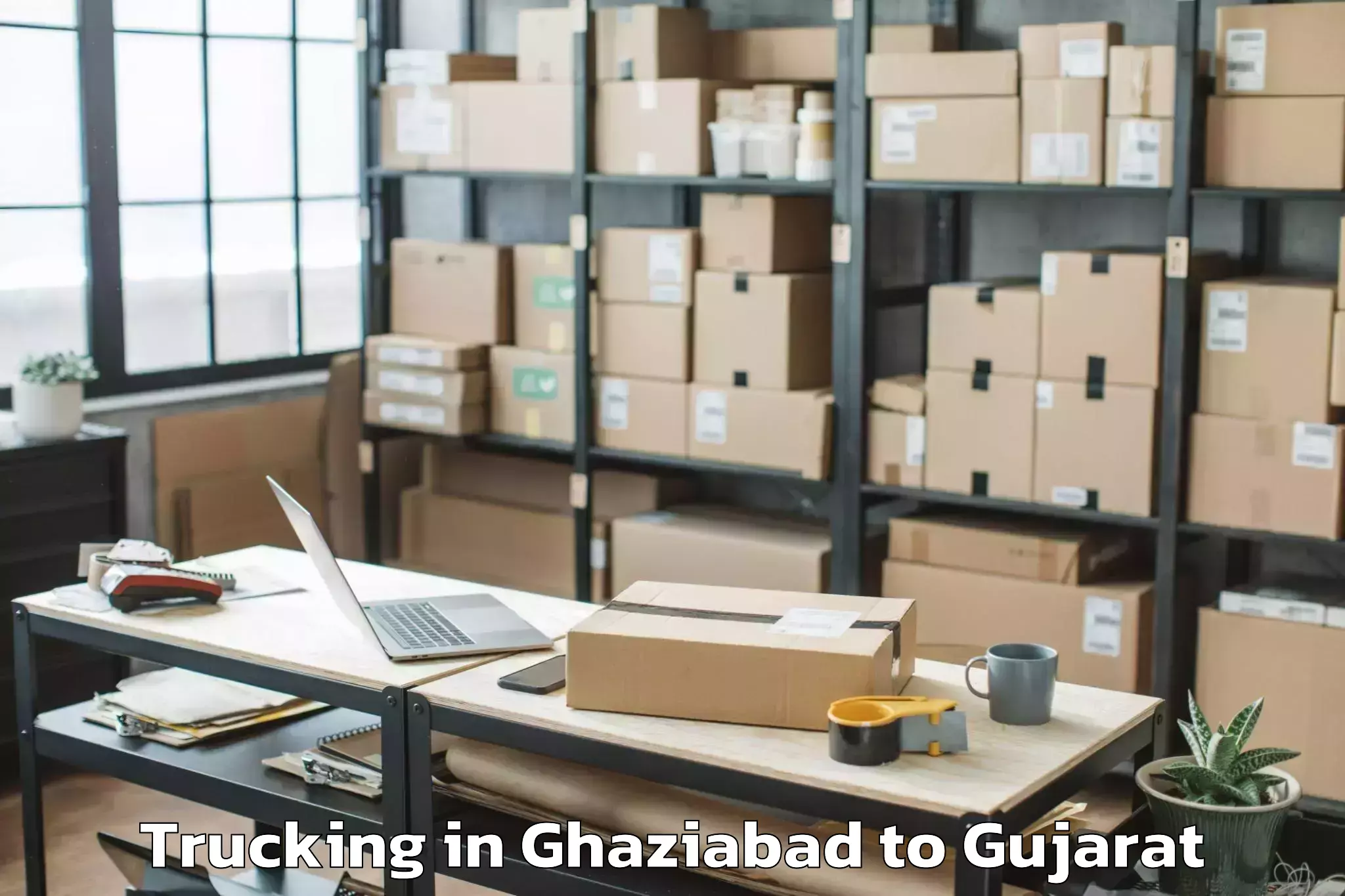 Professional Ghaziabad to Salaya Trucking